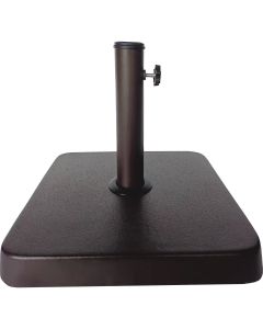 Outdoor Expressions 13.5 In. Square Brown Concrete Umbrella Base