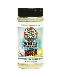 Boars Night Out 12 Oz. White Lightning with Double Garlic Rub