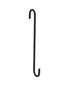 National 2649 8 In. Black Steel Modern Large S-Hook Plant Hanger