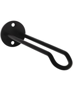 National 2681 7 In. Black Steel Wall Base Plant Hanger