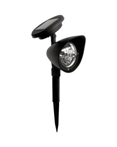 Moonrays Black Plastic Solar Spotlight