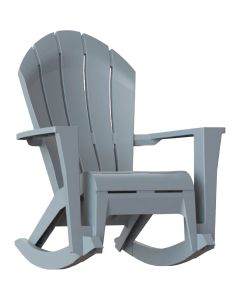 Adams Big Easy Westport Gray Resin Adirondack Rocking Chair