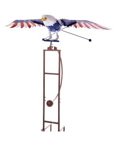 Terre Verde 76 In. Steel Patriotic Jumbo Rocking Eagle Garden Stake