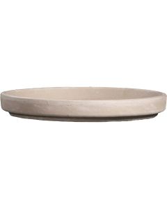 Ceramo 8 In. White Basalt Clay Standard Flower Pot Saucer