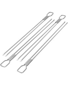 Broil King 12 In. Stainless Steel Dual Prong Skewer (4-Pack)