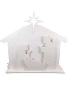 Alpine 28 In. H. LED Nativity Scene Christmas Silhouette Lighted Decoration