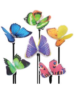 Exhart 26 In. LED Fiber Optic Butterfly Solar Stake Light