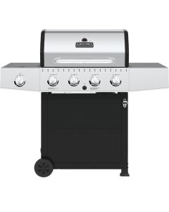 GrillPro 4-Burner Stainless Steel & Black 40,000 BTU LP Gas Grill