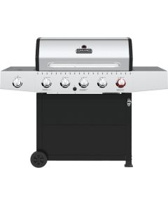 GrillPro 5-Burner Stainless Steel & Black 52,000 BTU LP Gas Grill