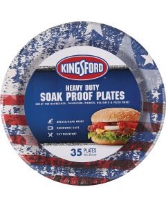 Kingsford 10 In. Round Heavy-Duty Paper Plate (35-Count)