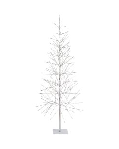 Alpine 65 In. Silver Foil Specialty Christmas Tree