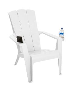 Gracious Living White Deluxe Contour Adirondack Chair