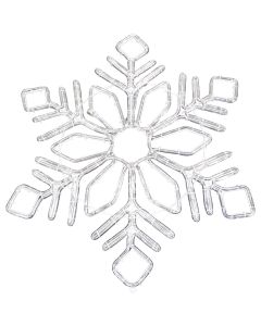 Alpine 32 In. Cool White & Blue Motion LED Snowflake Lighted Decoration