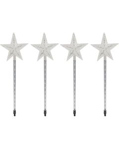 Alpine 25 In. LED Shooting Star Garden Stake (4-Pack)