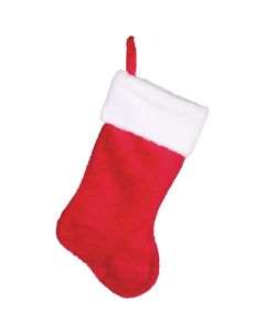 Gerson 17 In. Plush Red Stocking