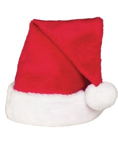 Gerson 17 In. Red Plush Santa Hat