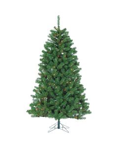 Gerson 7 Ft. Montana Pine 500-Bulb Multi Incandescent Prelit Artificial Christmas Tree