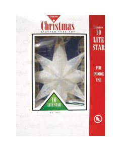 J Hofert Everglow Multi-Color 12 In. Star Christmas Tree Topper