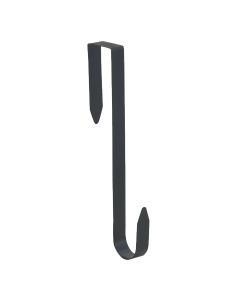 Gerson 12 In. Metal Over-The-Door Black Wreath Hanger