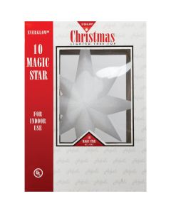 J Hofert Everglow Clear 12 In. Star Christmas Tree Topper