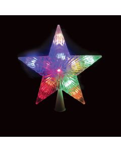 J Hofert Dual Color 9 In. Star LED Christmas Tree Topper