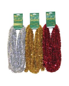 Youngcraft 15 Ft. Assorted Color Deluxe Mini Trim Colored Garland Assortment