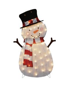 Candy Cane Lane 32 In. LED Snowman Holiday Figure