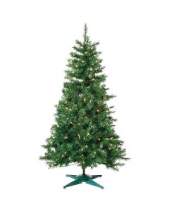 Sterling 4 Ft. Colorado Spruce 150-Bulb Clear Incandescent Prelit Artificial Christmas Tree