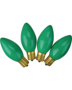 J Hofert C9 Green Ceramic 125V Replacement Light Bulb (4-Pack)