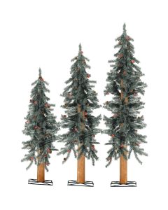 Sterling 2 Ft./3 Ft./4 Ft. Alpine Unlit Artificial Christmas Tree Set