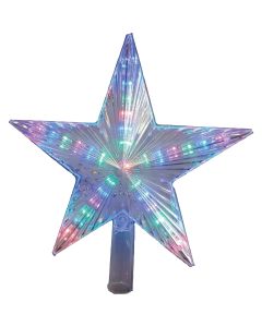 J Hofert Multi-Color 9 In. LED Christmas Tree Topper