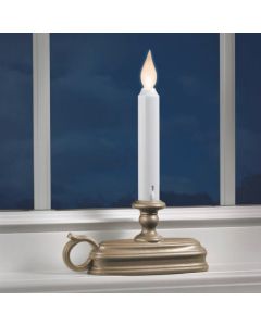 Xodus Deluxe 6 In. W. x 9 In. H. x 1.75 In. D. Pewter LED Battery Operated Candle