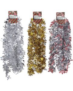 F C Young 8 Ft. Die-Cut Jumbo Colored Garland Assortment