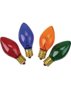 J Hofert C7 Multi Twinkle 125V Replacement Light Bulb (4-Pack)