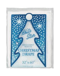 Brite Star 36 In. x 60 In. White Sparkling Tree Drape Snow Blanket