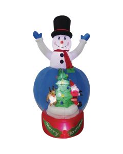 7 Ft. LED Snowman Waterglobe Airblown Inflatable