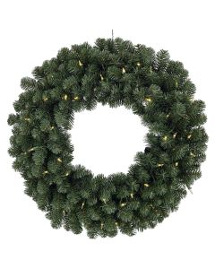 Gerson 24 In. 50-Bulb Color Changing LED Balsam Pine Prelit Wreath