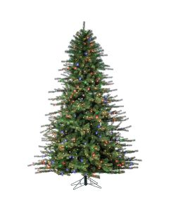 Sterling 7.5 Ft. New Layered Highland Pine 1000-Bulb Multi Incandescent Prelit Artificial Christmas Tree