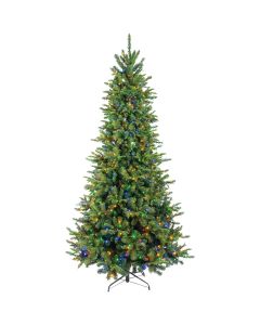 Canyon Road 9 Ft. Pine 800-Bulb Multi LED Hinged Prelit Artificial Christmas Tree