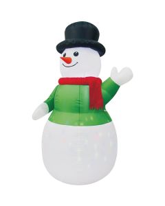 7 Ft. LED Kaleidoscope Snowman Airblown Inflatable