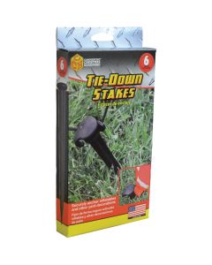 Commercial Christmas Hardware 7 In. Plastic Tie Down Stakes (6-Pack)