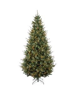 Madison 9 Ft. Pine 700-Bulb Clear Incandescent Hinged Prelit Artificial Christmas Tree