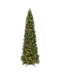 Concorde 7 Ft. Fir 255-Bulb Warm White LED Hinged Prelit Artificial Christmas Tree