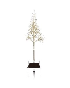 Alpine 53 In. Festive Gold 380-Bulb Warm White LED Prelit Artificial Christmas Tree