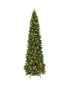 Concorde 9 Ft. Fir 500-Bulb Warm White LED Hinged Prelit Artificial Christmas Tree