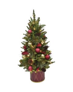 Morgan 4 Ft. Potted Incandescent Specialty Christmas Tree