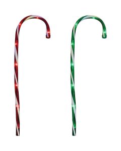 J Hofert 28 In. Incandescent Candy Cane Pathway Marker Light