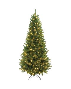 Montana Ridge 7.5 Ft. Pine 500-Bulb Warm White LED Quick Connect Prelit Artificial Christmas Tree