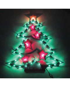 J Hofert 18 In. Pre-Lit Christmas Tree Plaque with 43 Lights