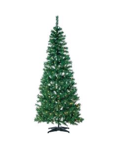 Gerson 6 Ft. Fir Pop-Up Warm White LED Prelit Artificial Christmas Tree